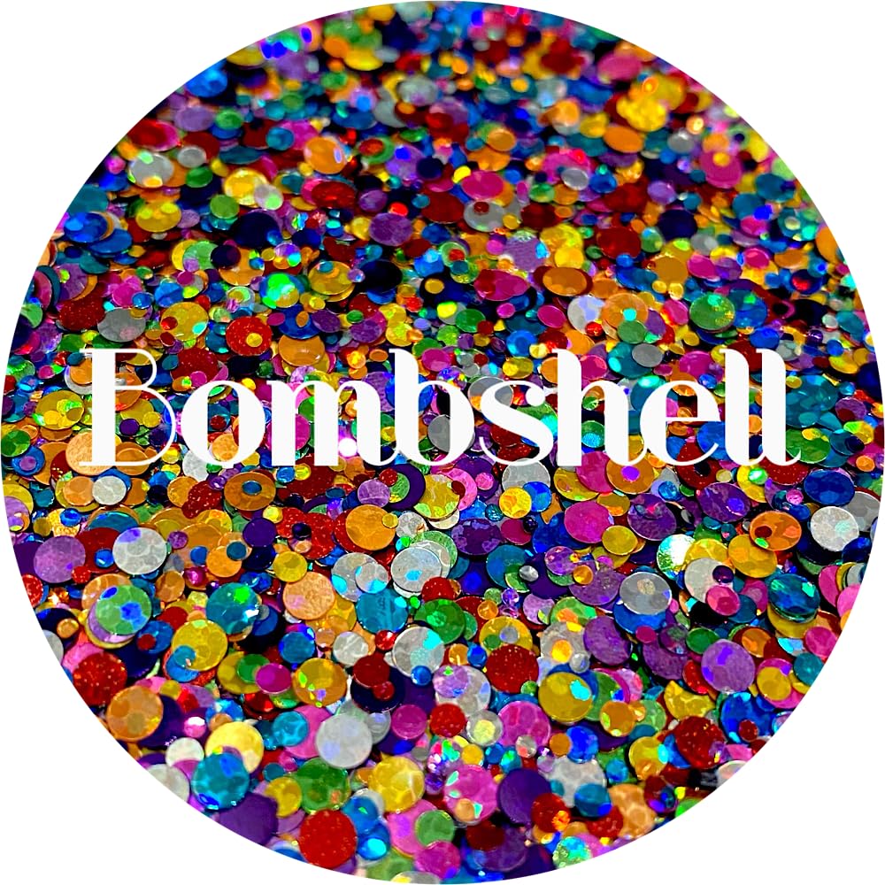 Red, Orange, Yellow, Green, Blue, Purple, Pink Polyester Glitter | Craft Glitter | Glitter for Arts & Crafts | Tumblers | Cosmetics | Nails | Epoxy Beauty & Personal Care Glitter Heart Co.