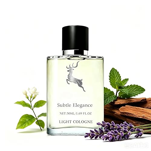 Men's Warm Amber Woody Perfume Spray, Fresh Woody Citrus Scent with Natural Amber Extract, Lemon & Lavender Notes, Long Lasting Fragrance for Daily Beauty & Personal Care GAOSHUOC