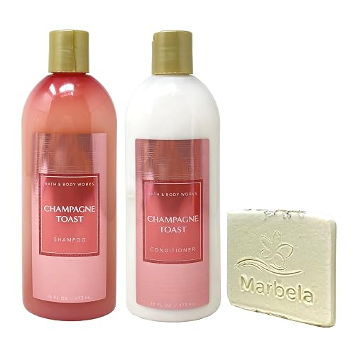 Bath & Body Works Champagne Toast - Shampoo and Conditioner with a Natural Oats Sample Soap Beauty & Personal Care Bath & Body Works