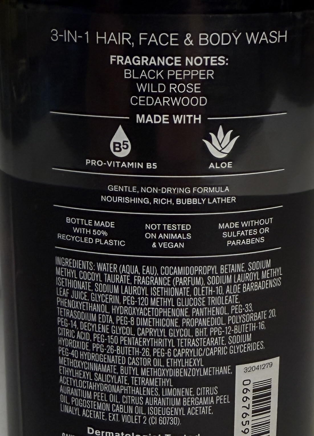 Bath & Body Works Men's Nocturnal Rose 3-in-1 Hair, Face & Body Wash 10 Ounce Beauty & Personal Care Bath & Body Works