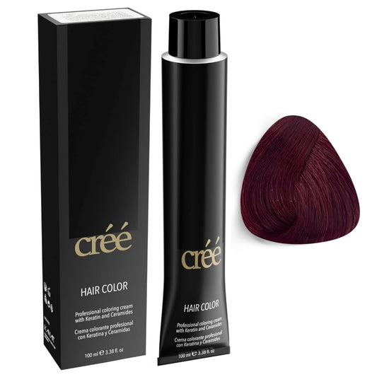 Cree Professional 6.6 - Dark Red Blond Permanent Hair Color - Long Lasting, Rich Vibrant - Gray Coverage 100ml - 3.4 fl.oz. Beauty & Personal Care Créé