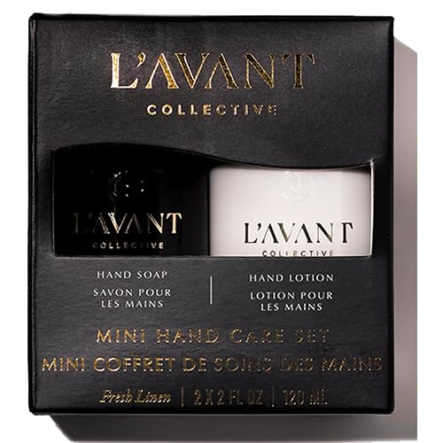 Mini Hand Care Set, Hand Soap + Hand Lotion Fresh Linen Beauty & Personal Care L'AVANT Collective