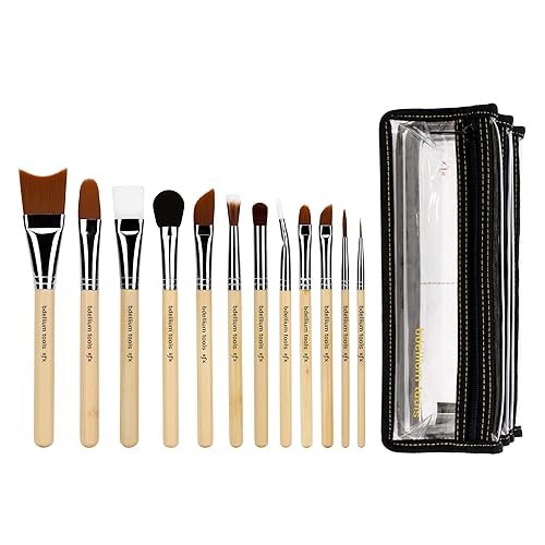 Bdellium Tools Professional Makeup Special Effects SFX Series 12 pc. Brush Set with Double Pouch (2nd Collection) Beauty & Personal Care BDELLIUM TOOLS