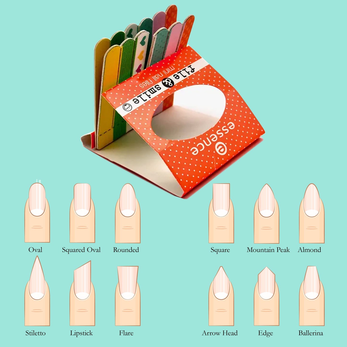 Mini Nail File Set - Professional Manicure Kit for Natural and Artificial Nails - Emery Board Files Beauty & Personal Care P2P Nails