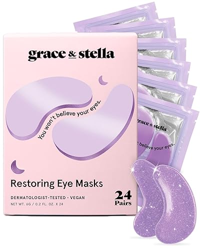 grace & stella Retinol Under Eye Patches for Puffy Eyes & Dark Circles - Restoring Gel Under Eye Masks with Hyaluronic Acid - Birthday Gifts Beauty & Personal Care grace & stella