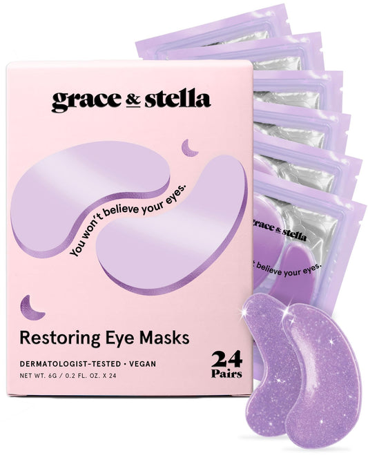 grace & stella Caffeine Under Eye Patches - Awakening Eye Patches for Puffy Eyes and Dark Circles, Under Eye Mask Patches with Niacinamide Beauty and Personal Care grace & stella Default Title