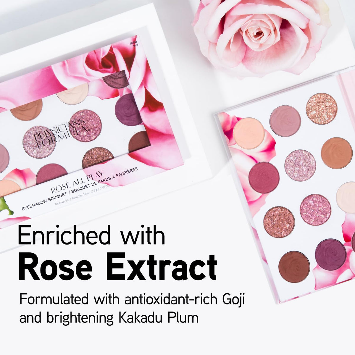 Physicians Formula Eyeshadow Bouquet, 12-Shade Palette with Shimmer, Matte & Satin Finishes, Enriched with Rose Extract - Rose All Play Beauty & Personal Care Physicians Formula