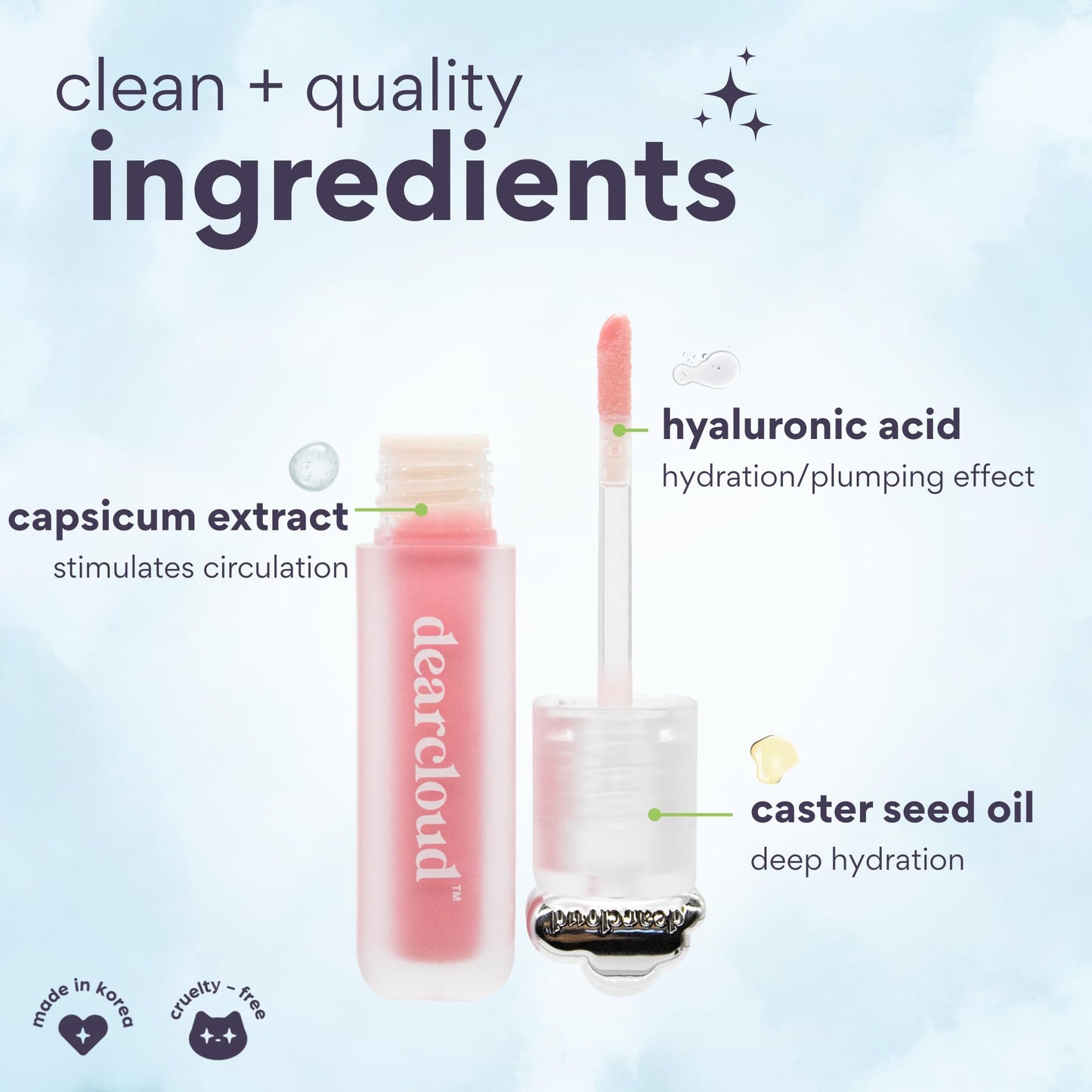 dearcloud Super Jelly Lip Plumper - Lip Gloss Plumper with Hyaluronic Acid & Capsicum - Plumping Lip Gloss for Women - Candy Latte (.13 fl oz oz) Beauty & Personal Care dearcloud