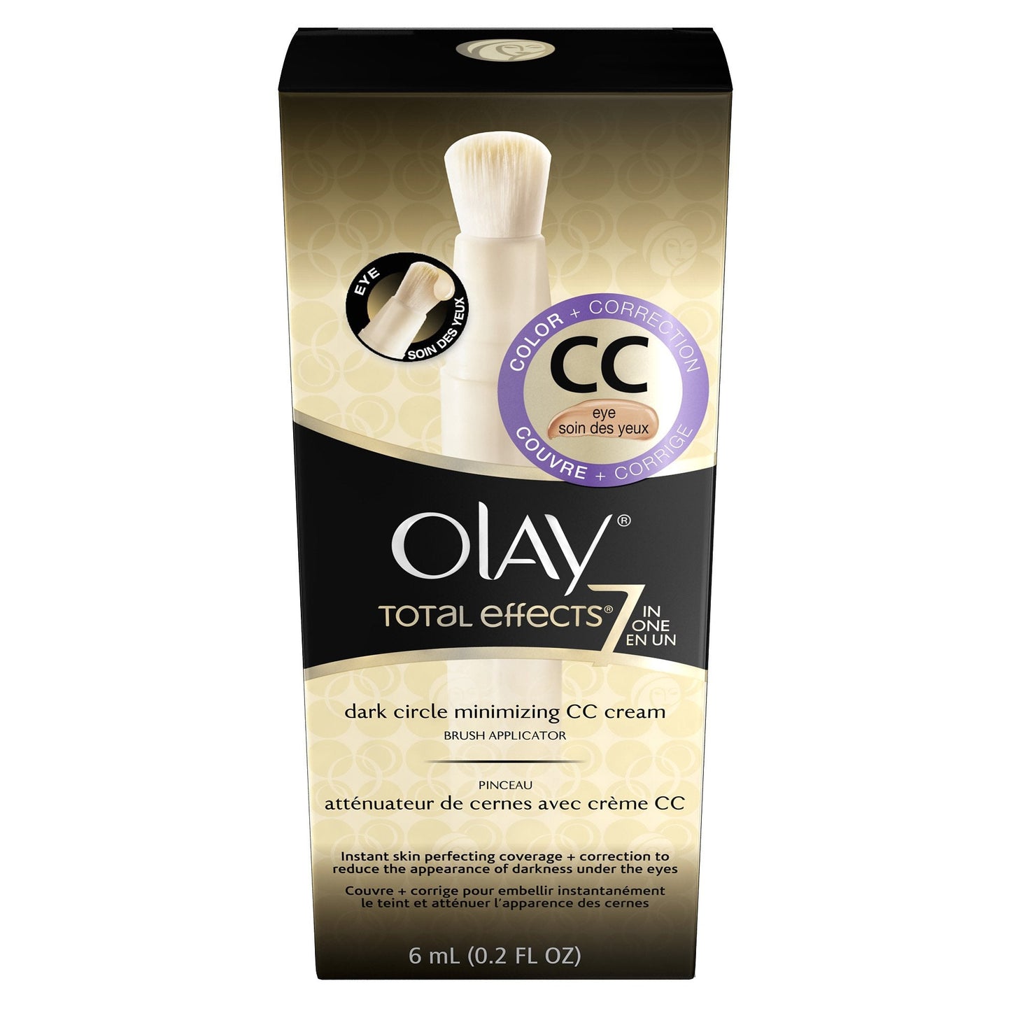 Olay Total Effects Dark Circle Minimizing Cc Cream Brush, 0.2 Fluid Ounce Beauty & Personal Care Olay