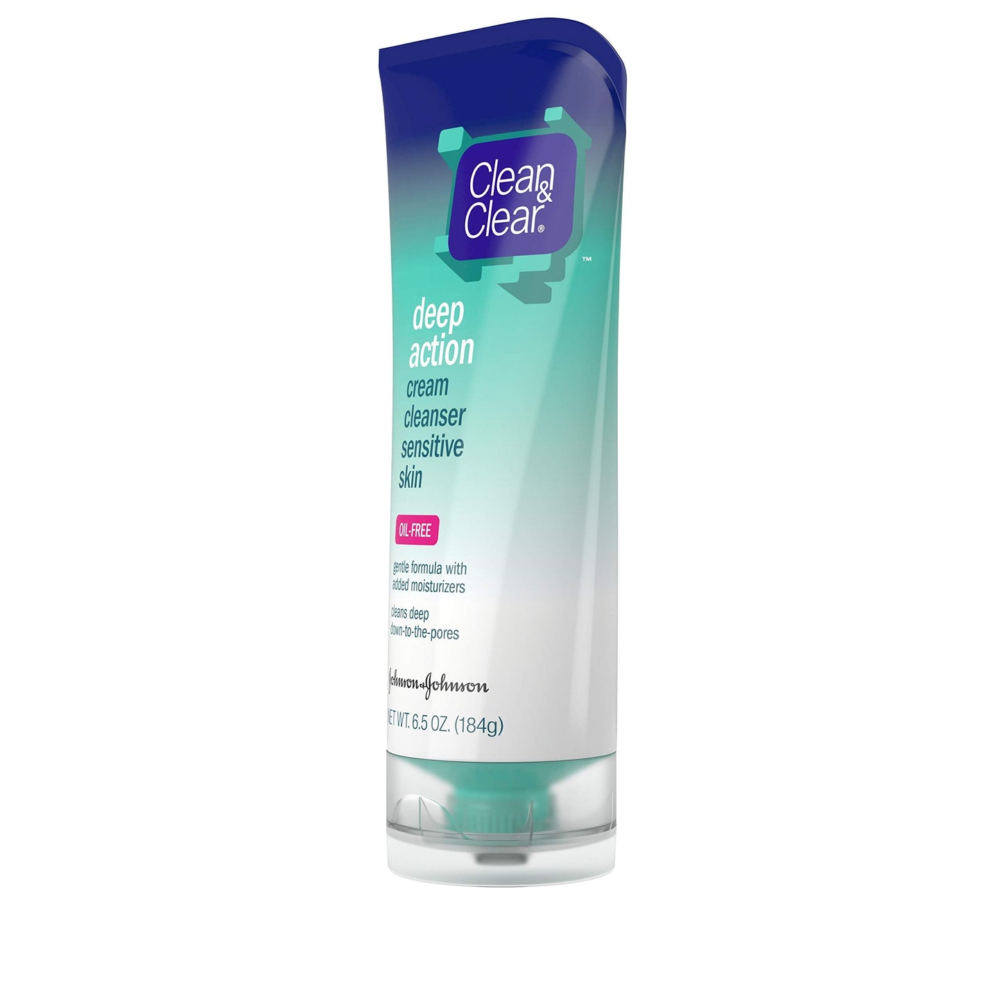 Clean & Clear Deep Action Cream Facial Cleanser for Sensitive Skin, Gentle Daily Face Wash with Oil-Free, 6.5 oz Beauty & Personal Care Clean & Clear