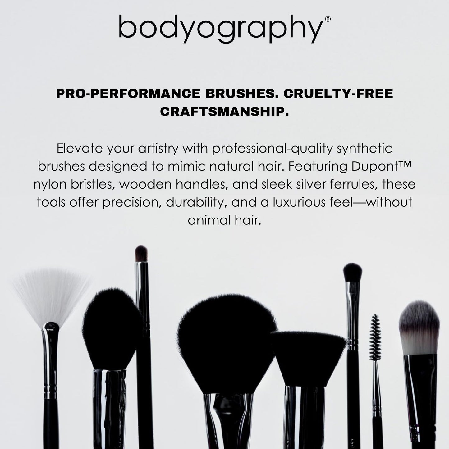 Bodyography Professional Buffing Brush for Foundation & Powder | Dense Synthetic Bristles for Airbrushed Finish | Versatile Use with Cream, Liquid Beauty & Personal Care Bodyography