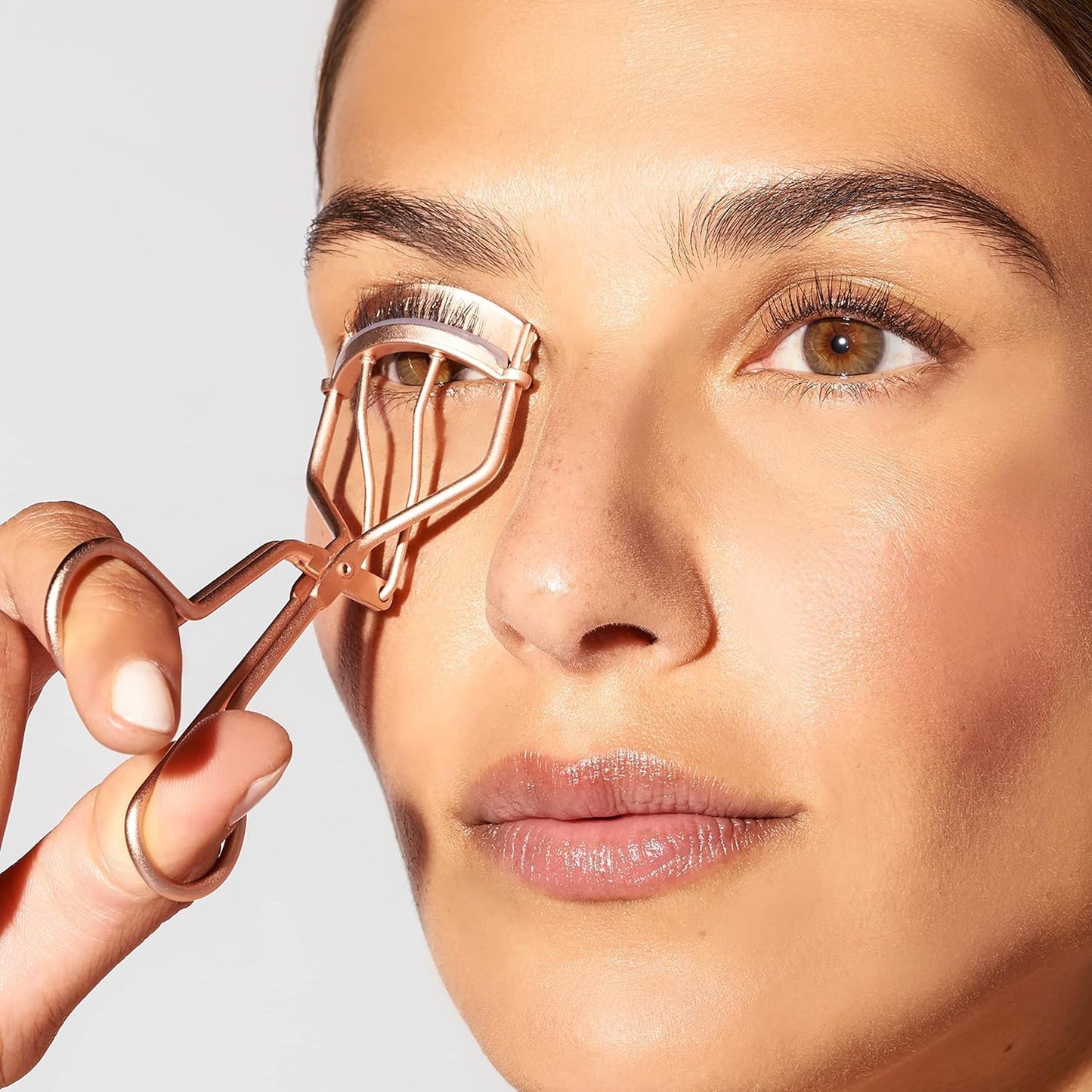 Tweezerman Rose Gold Eyelash Curler - All Eye Shapes, Eye Lash Curler Refill Pads Beauty & Personal Care Tweezerman