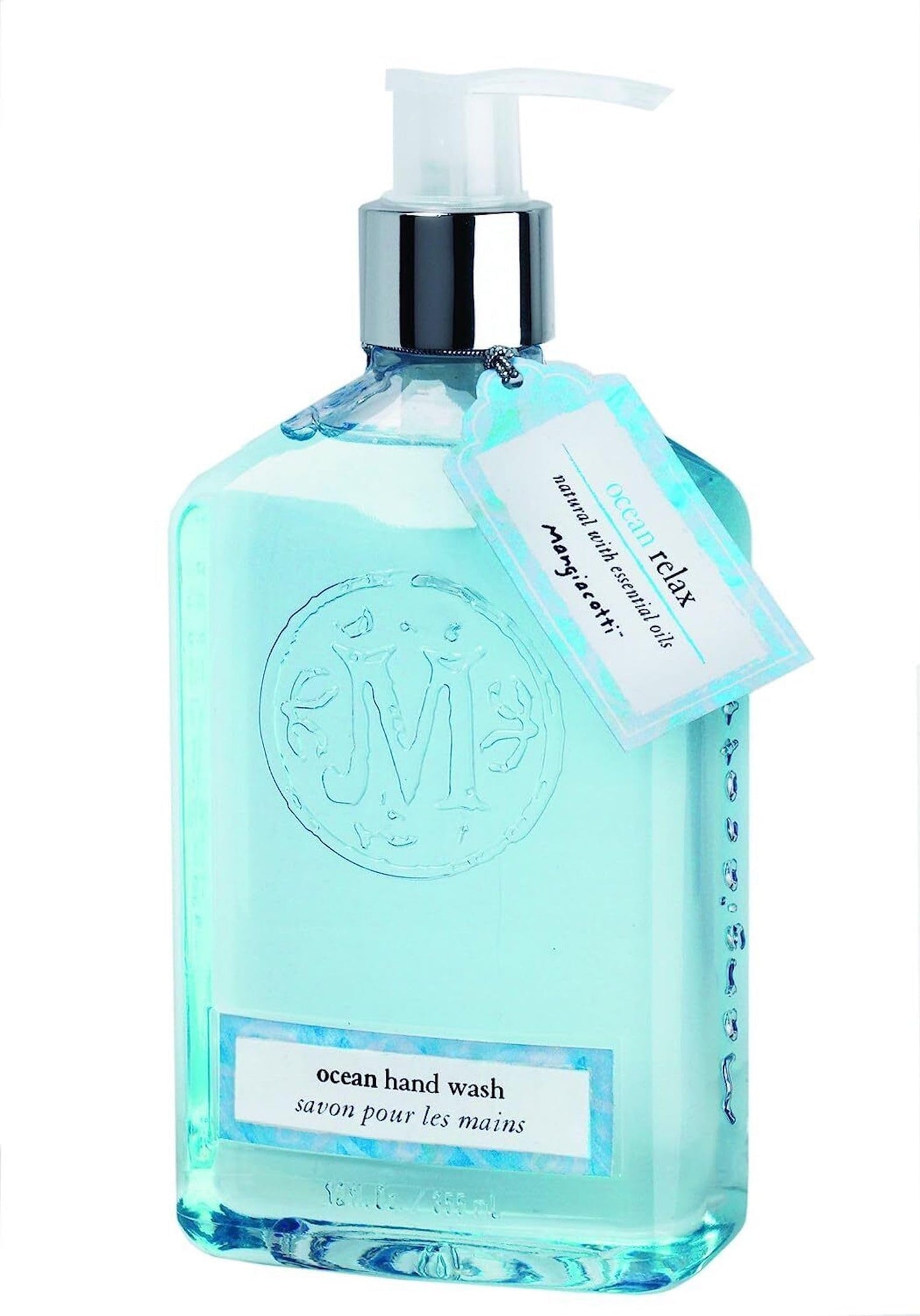 Mangiacotti Liquid Hand Soap Naturally Plant Based Hand-Wash with Vitamin E and Fragrant Essential Oils,12-Ounce, Ocean Beauty & Personal Care Mangiacotti