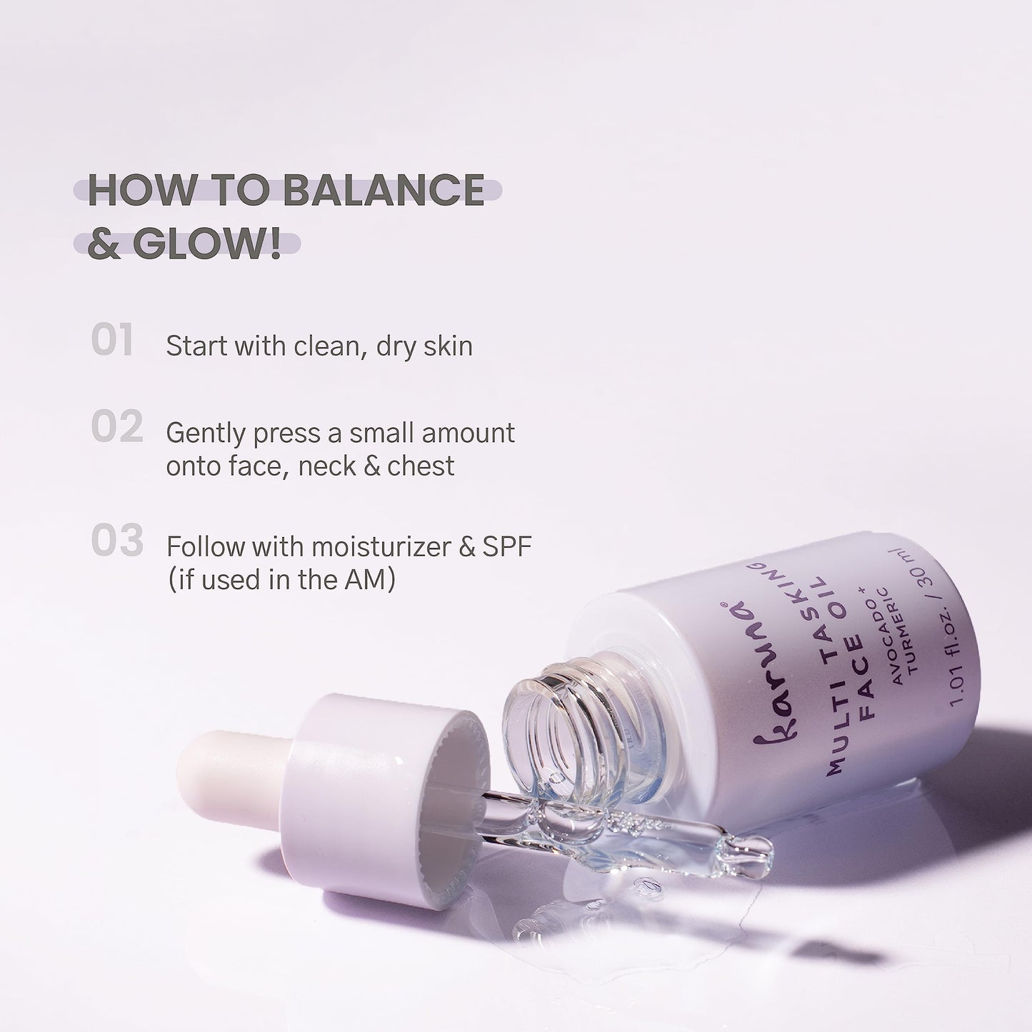 Karuna Skin - Multi Tasking Face Oil, Moisturizing & Hydrating Facial Oil for Women & Men, Radiance-Boosting Alternative to a Face Serum, 30 ml Beauty & Personal Care Karuna