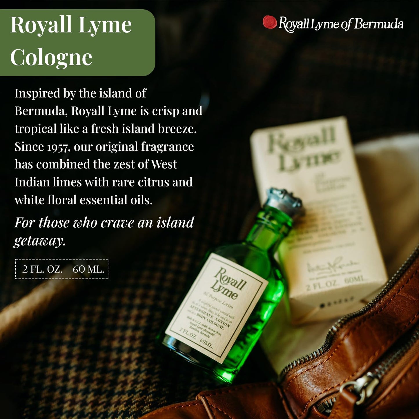 ROYALL LYME, Men's Heritage Cologne, Inspired by Bermuda - 2 Fl oz Splash Beauty & Personal Care ROYALL LYME