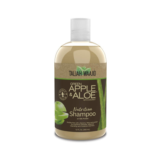 Taliah Waajid Green Apple & Aloe Nutrition Shampoo with Coconut | Curl Moisturizer Vitamins, Fiber, and Protein Formula | Softer, Smoother Hair Beauty & Personal Care Taliah Waajid black earth products