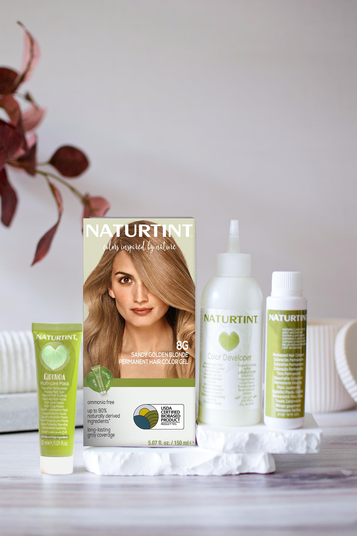 Naturtint 8G Sandy Golden Blonde Permanent Hair Color (Pack of 1), Ammonia Free, Vegan, Cruelty Free, up to 100% Gray Coverage, Long Lasting Results Beauty & Personal Care Naturtint