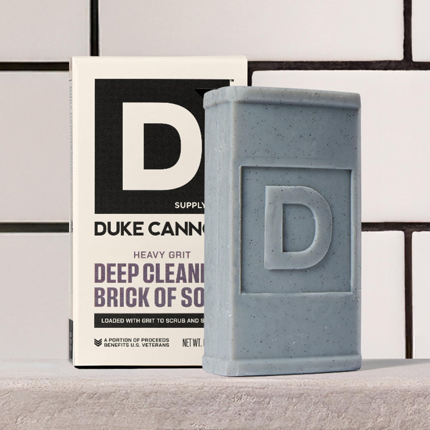 Duke Cannon Supply Co. Heavy Grit Deep Cleaning Brick Of Soap For Men - Aloe Vera + Shea Butter - Mandarin and Mint (6oz) Beauty & Personal Care Duke Cannon Supply Co.