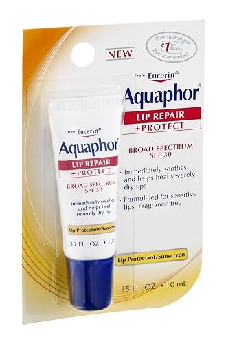 Aquaphor Lip Repair + Protect, Broad Spectrum SPF 30 0.35 oz (Pack of 9) Beauty & Personal Care Aquaphor
