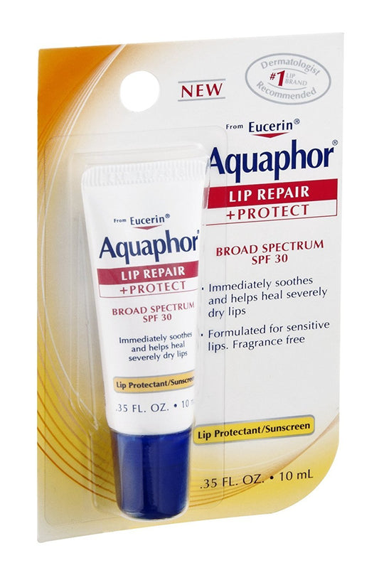 Aquaphor Lip Repair + Protect, Broad Spectrum SPF 30 0.35 oz (Pack of 9) Beauty & Personal Care Aquaphor
