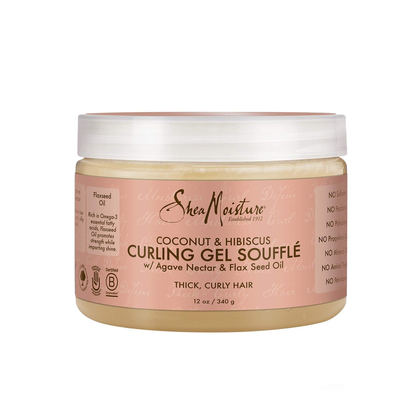 Shea Moisture Coconut & Hibiscus Curling Gel Souffle, 12 Ounce Beauty & Personal Care Shea Moisture