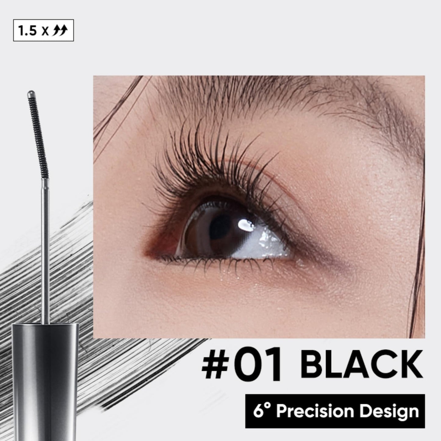 JUDYDOLL 3D Curling Eyelash Iron Mascara-Tubing Mascara with Ultra Fine Metal Wand,Contains Lengthening Fibers,Clump-Free & Smudge-Proof,Waterproof Beauty and Personal Care JUDYDOLL