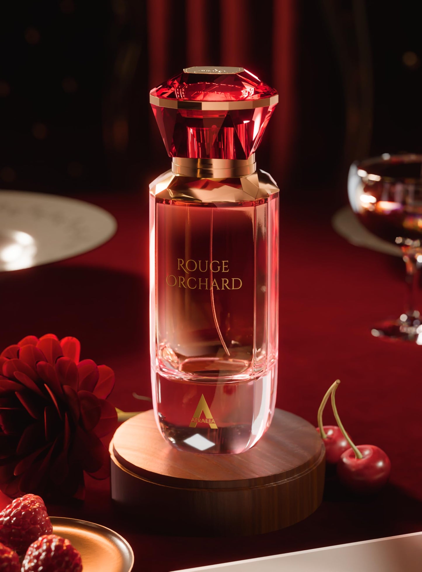 Atralia Rouge Orchard Eau de Parfum 100ml - Fruity Floral Perfume for Women, Raspberry, Rose, Cherry, Vanilla & Patchouli, Long Lasting Elegant Beauty & Personal Care Atralia