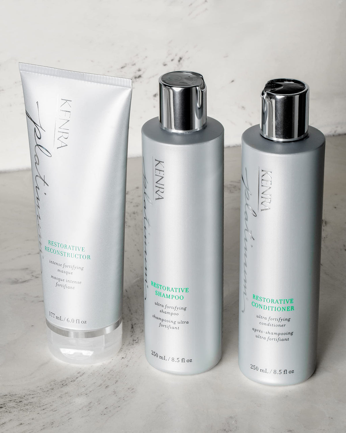 Kenra Platinum Restorative Reconstructor | Ultra Fortifying Treatment | Restores Broken Hair Bonds From Within | Provides Intense Fortification