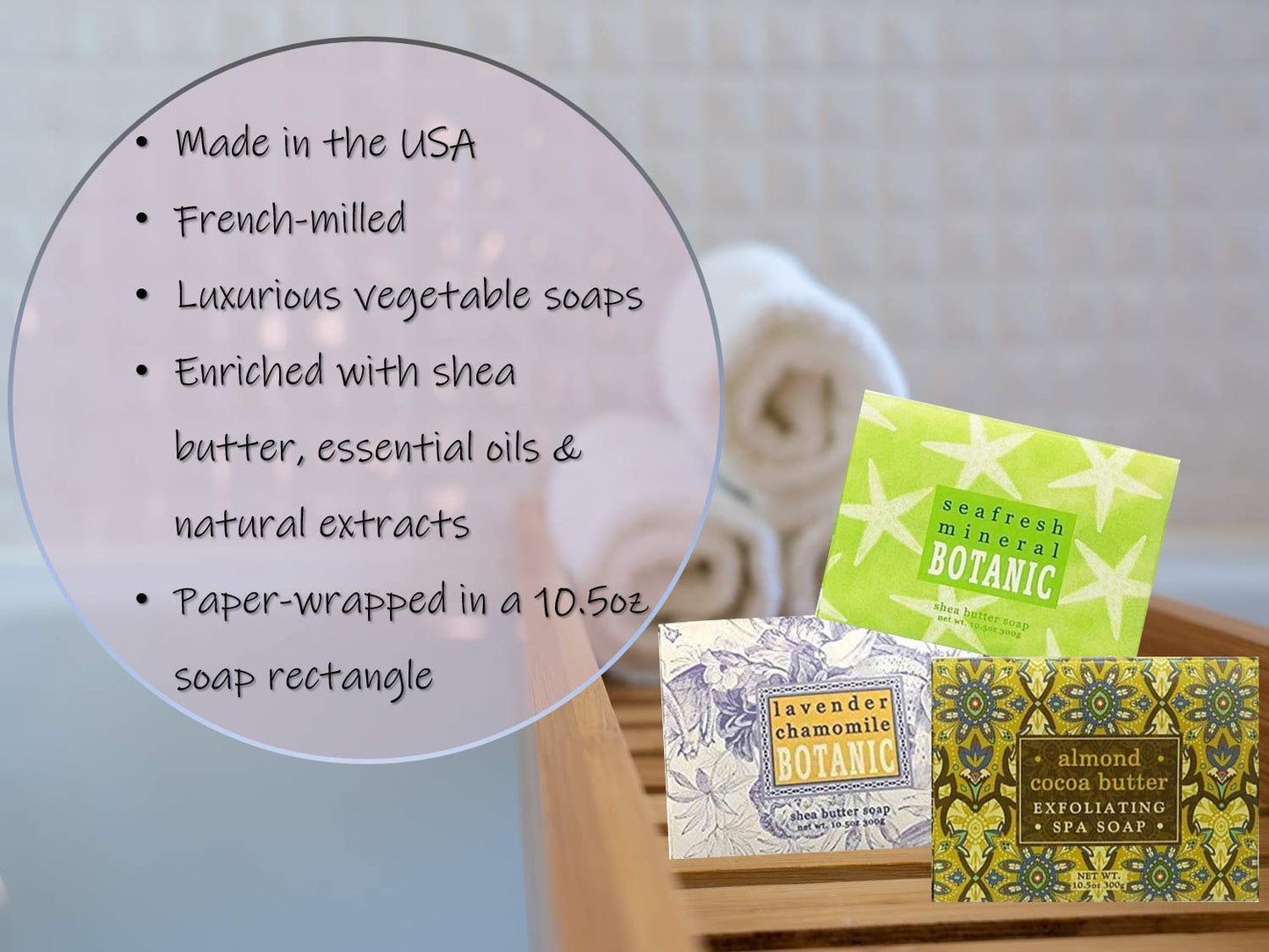 Greenwich Bay Trading Company Set of Two 10.5 oz Shea Butter Soap Bars (Lemon Verbena) Beauty & Personal Care Greenwich Bay Trading Company