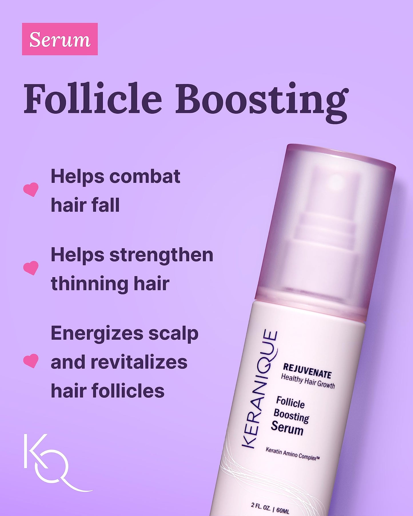 Keranique Color Treated Shampoo and Conditioner Set with Follicle Booster Hair Serum - Keratin Enriched Color Boost Set w/Shampoo, Conditioner Beauty & Personal Care Keranique
