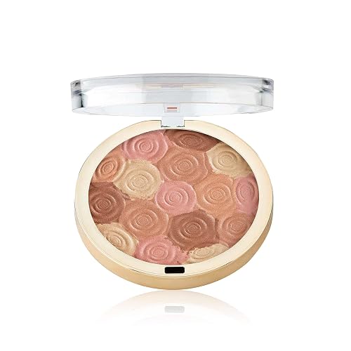 Milani Illuminating Face Powder - Hermosa Rose (0.35 Ounce) Cruelty-Free Highlighter, Blush & Bronzer in One Compact to Shape, Contour & Highlight Beauty & Personal Care Milani