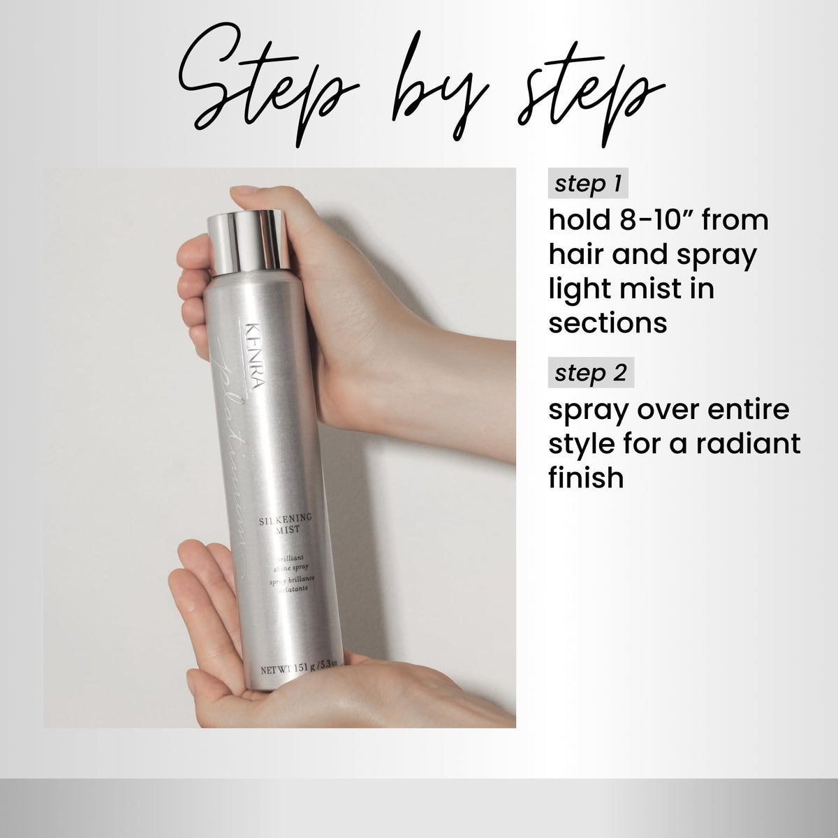 Kenra Professional Platinum Silkening Mist 80% | Brilliant Shine Spray | Smooths Flyaways, Detangles and Tames Frizz | Humidity Protection | All Hair Beauty & Personal Care Kenra