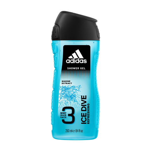 Adidas Ice Dive Marine Extract Refreshing Hair & Body Shower Gel 250ml/8.4oz Beauty & Personal Care adidas