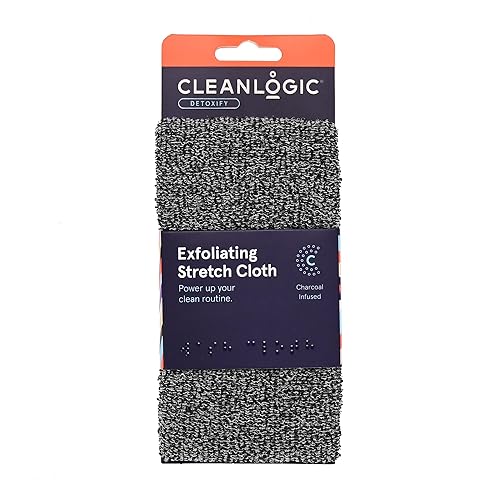 Clean Logic Detox Charcoal Purifying Stretch Wash Cloth, 1 Count Beauty & Personal Care Cleanlogic