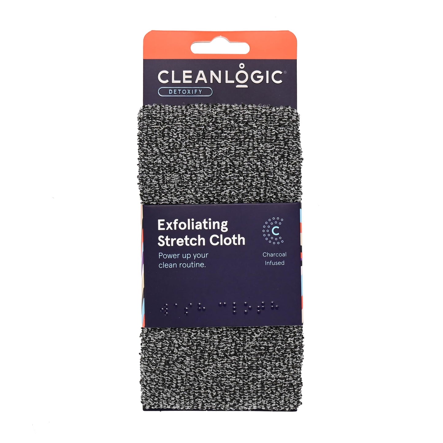 Clean Logic Detox Charcoal Purifying Stretch Wash Cloth, 1 Count Beauty & Personal Care Cleanlogic