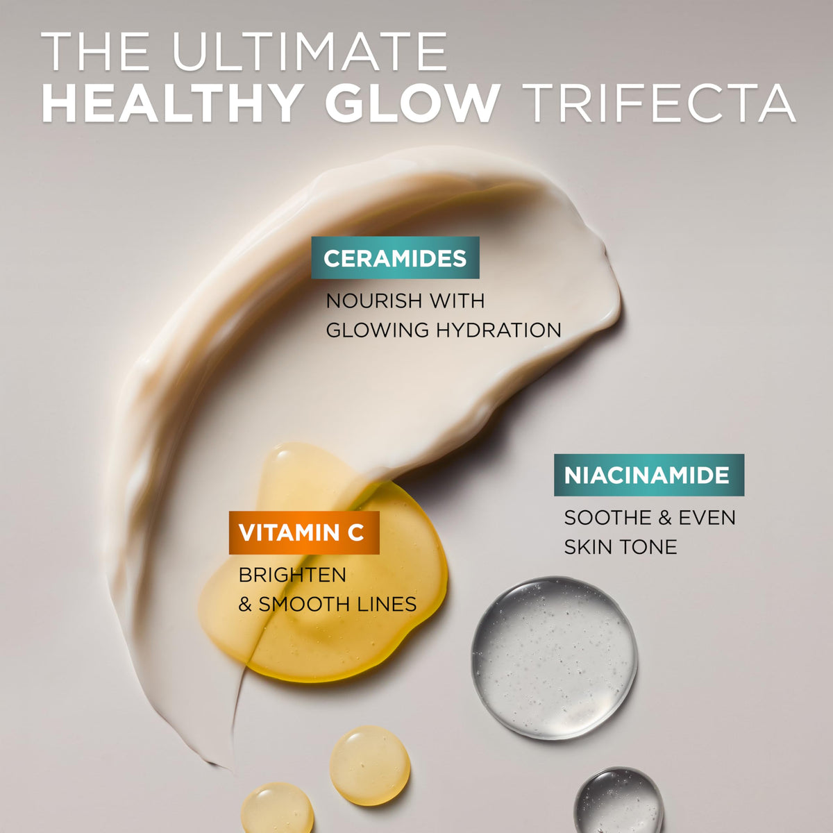 L'Oreal Paris Bright Reveal Vitamin C Glow Moisturizer, Supercharged Facial Moisturizer to Brighten Skin, Even Tone and Hydrate for 72HRs, Includes