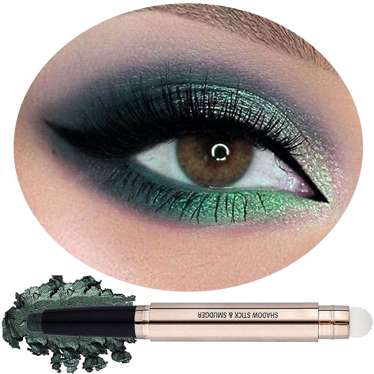 Daeuwiutr Green Eyeshadow Stick, Hypoallergenic, Waterproof, Smooth Cream, 11# Beauty & Personal Care Daeuwiutr