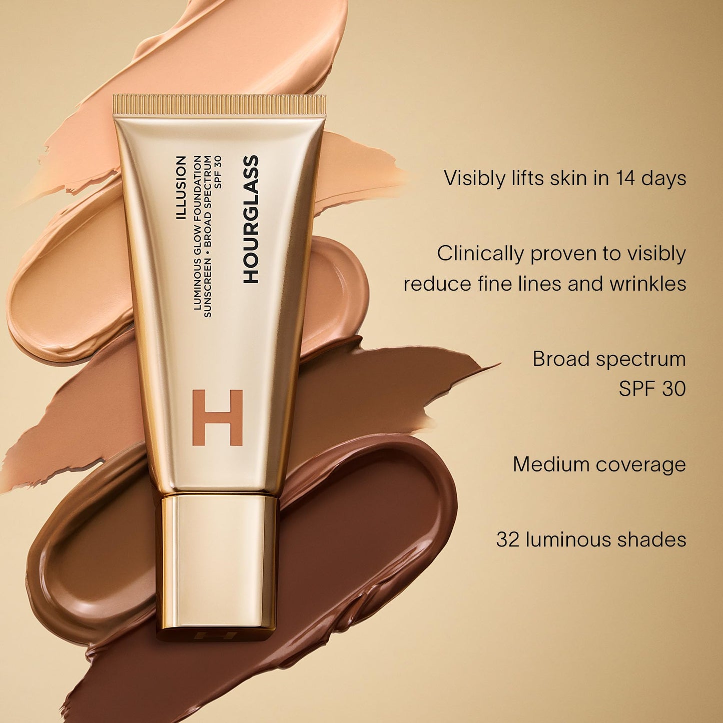 Hourglass Illusion Luminous Glow Foundation SPF 30 Beauty & Personal Care HOURGLASS