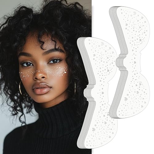 Wodelanle Glitter Freckles Face Tattoo, 24 Count Silver Face Glitter Speckles Makeup Patches, Glow Up Makeup Patches, Cute Glitter Freckles Makeup Beauty & Personal Care Wodelanle