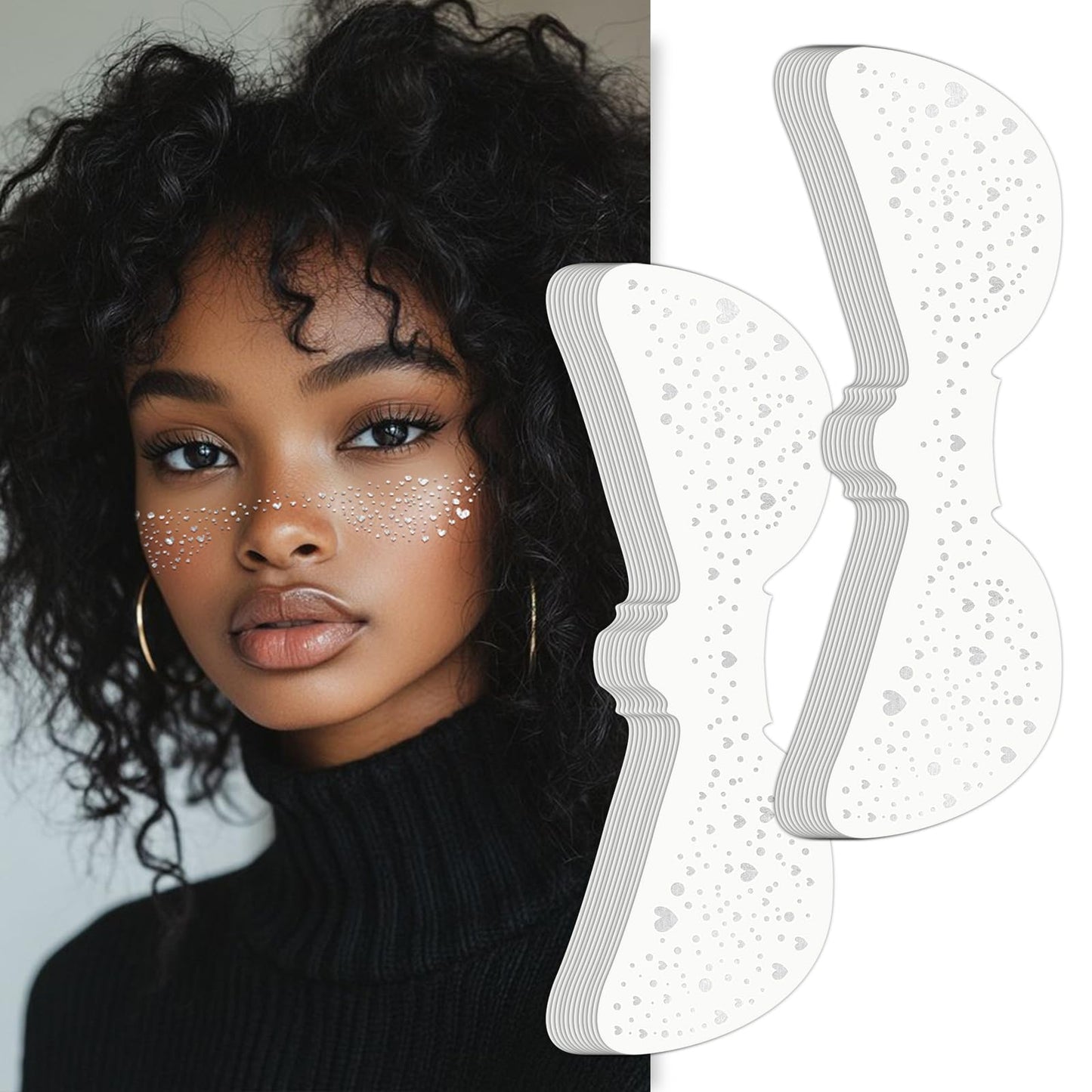Wodelanle Glitter Freckles Face Tattoo, 24 Count Silver Face Glitter Speckles Makeup Patches, Glow Up Makeup Patches, Cute Glitter Freckles Makeup Beauty & Personal Care Wodelanle