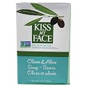 Kiss My Face Olive and Aloe Bar Soap - Balanced Moisturizing Cleanse - Antioxidant and Vitamin E Rich - Cruelty Free Vegan Soap - Palm Oil Free - 8 oz Beauty & Personal Care Kiss My Face