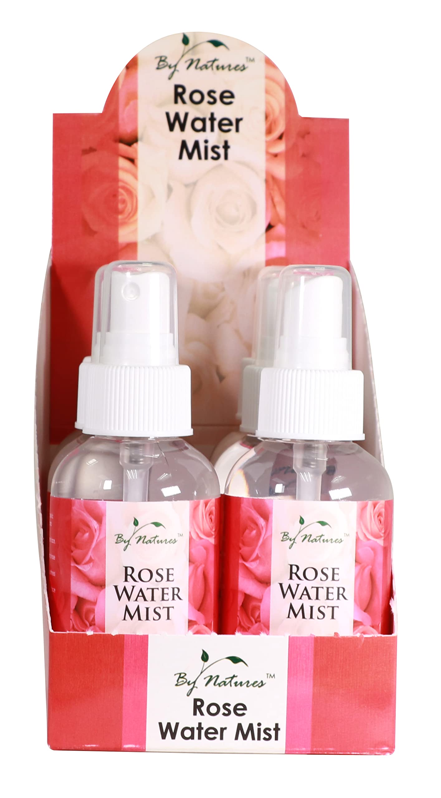 By Natures Rose Water Mist Travel Size 3.4 oz (Pack of 3) Beauty & Personal Care By Natures