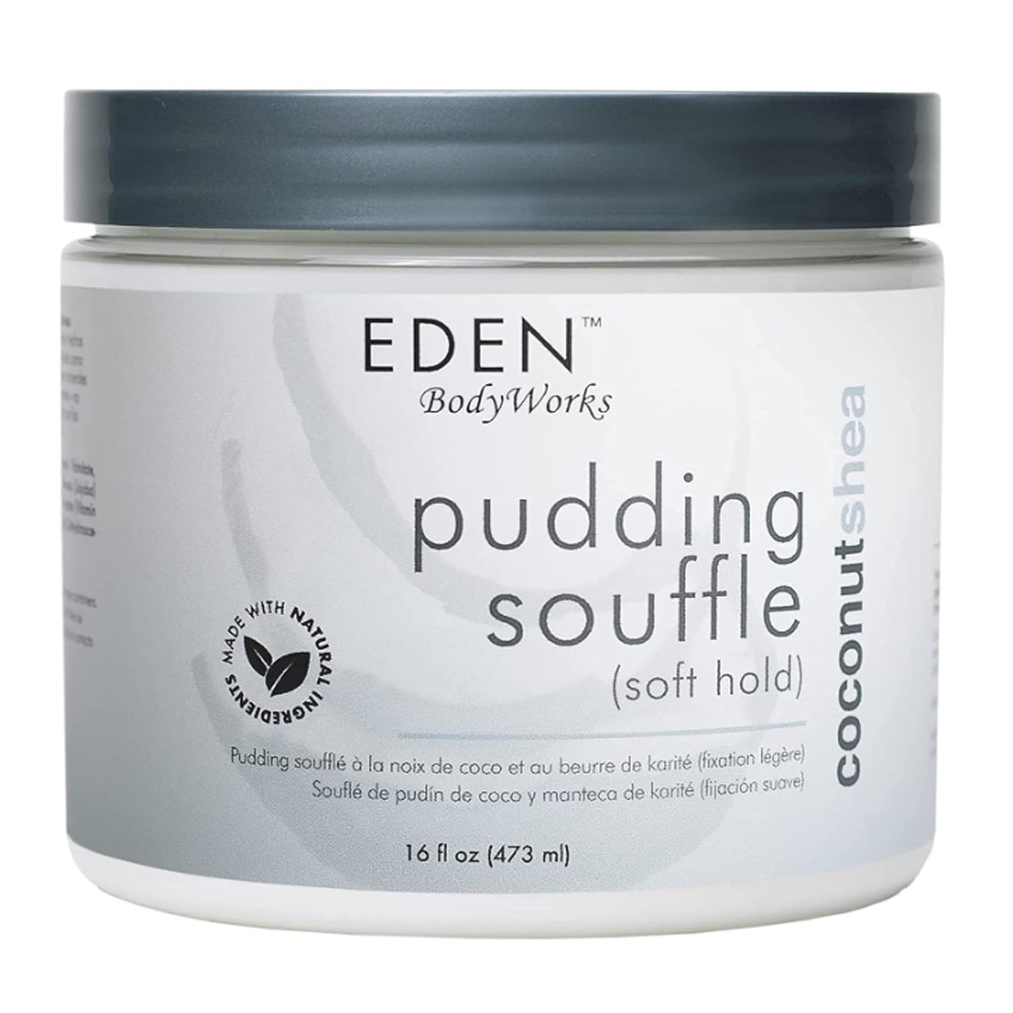 EDEN BodyWorks Coconut Shea Pudding Soufflé | Curl Cream for Curly Hair Products| Styling Cream for Soft Curls Hair Products | 16 oz Beauty & Personal Care EDEN BodyWorks