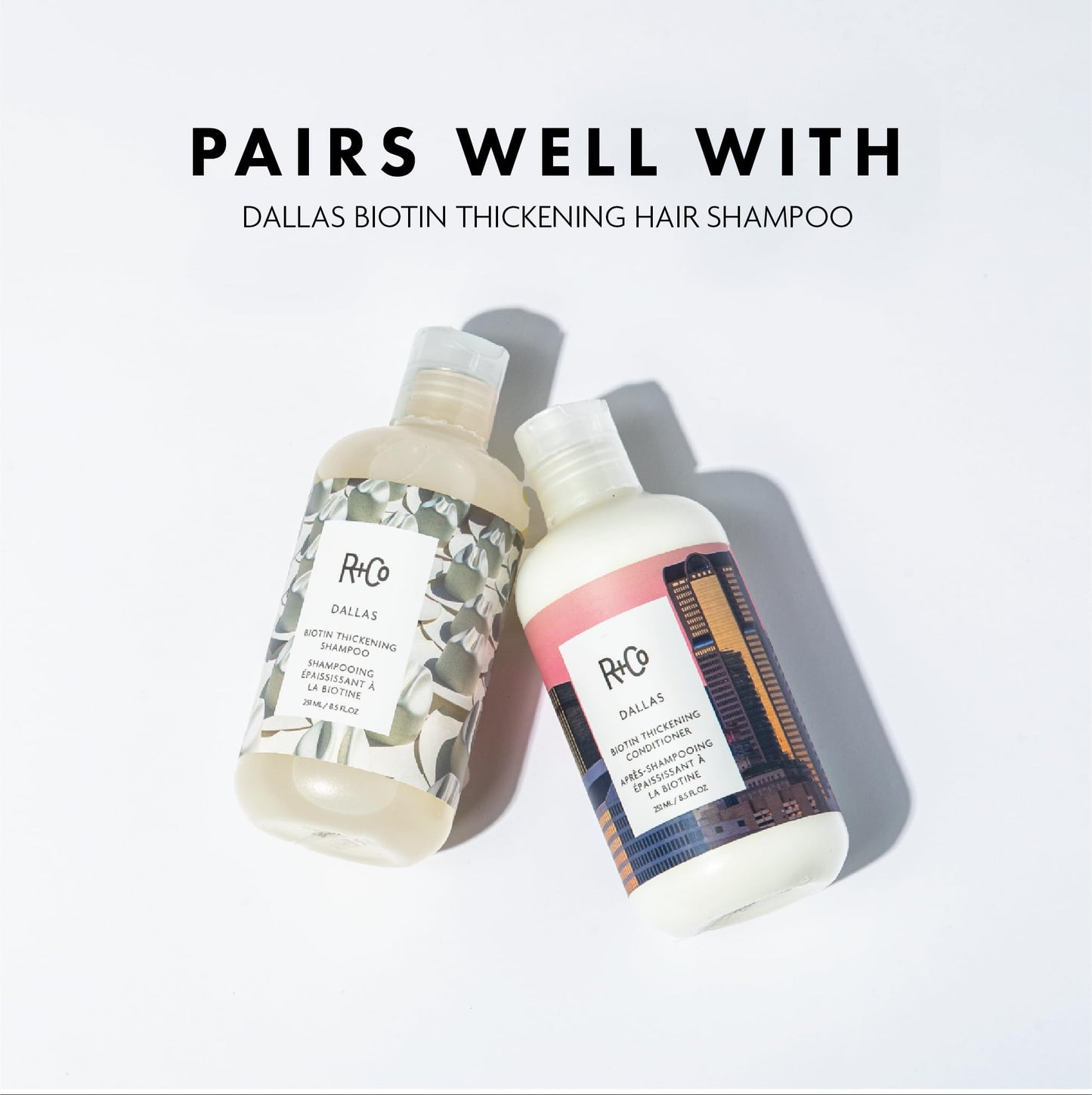 R+Co Dallas Biotin Thickening Conditioner | Weightless Hydration, Strengthens + Enhances Shine | Vegan + Cruelty-Free | 8.5 Oz Beauty & Personal Care R+Co