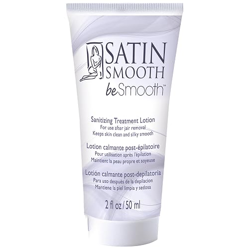 SATIN SMOOTH beSmooth Sanitizing Treatment Afterwax Lotion - Post Wax Care Removal & Ingrown Hair Prevention, Moisturizer for Silky Smooth Finish Beauty & Personal Care SATIN SMOOTH