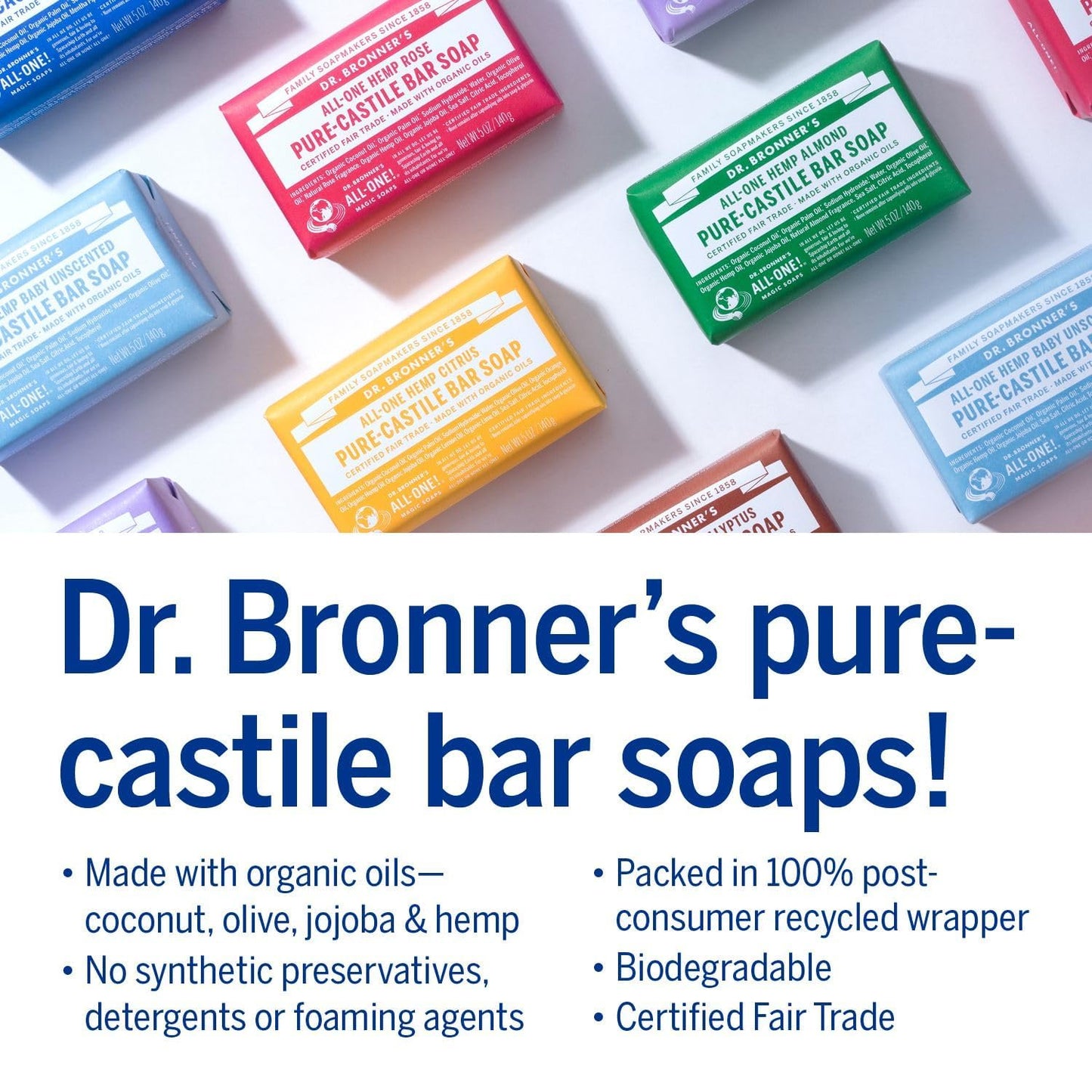 Dr. Bronner Organic Orange Citrus Scent Pure-Castile Bar Soap 5 oz. 1 pk Beauty & Personal Care Dr. Bronner's