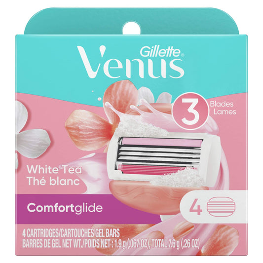 Gillette Venus ComfortGlide White Tea Women's Razor Blades - 4 Refills Beauty and Personal Care Gillette Venus