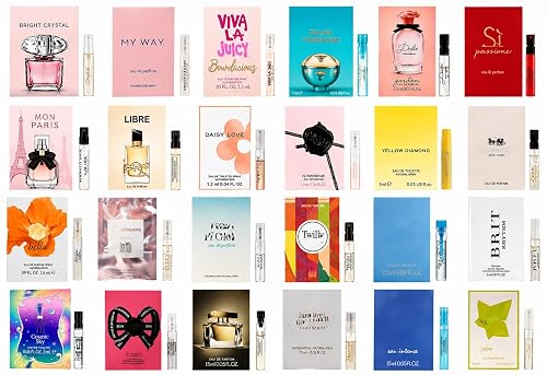 GHBB Womens Perfume Sampler Set - 12 Designer Perfume Samples for Women, Mini Perfume Sampler Discovery Set, Travel Size Fragrance Sample Vials Gift Beauty & Personal Care GHBB
