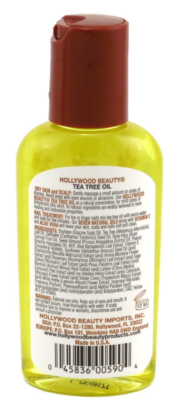 Hollywood Beauty Tea Tree Oil 2 Ounce (59ml) (6 Pack) Beauty & Personal Care Hollywood Beauty