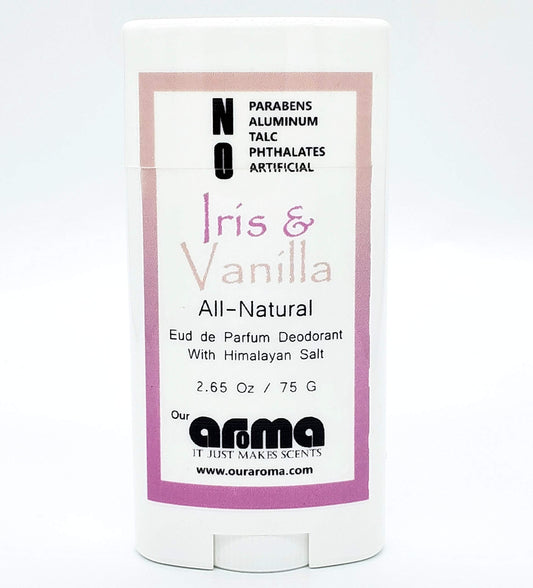 Our Aroma All-Natural Deodorant for Women and Men - Vegan, Gluten Free, Cruelty Free - Aluminum Free, Free of Parabens & Sulfates - Iris & Vanilla Beauty and Personal Care Our Aroma